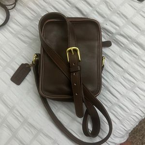 Vintage Coach Brown Camera Bag